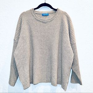 NEW WITH OUT TAG. Cherry AKA Grey Knit Oversized Sweater.